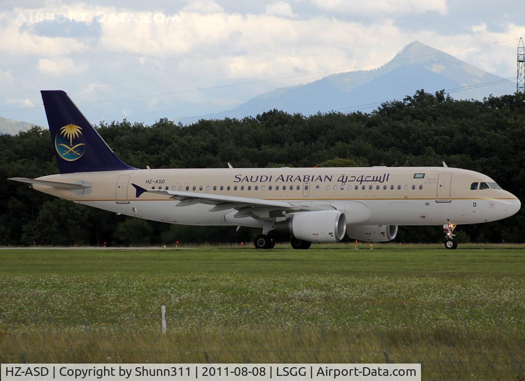 HZ-ASD, 2010 Airbus A320-214 C/N 4364, Ready for take off rwy 23