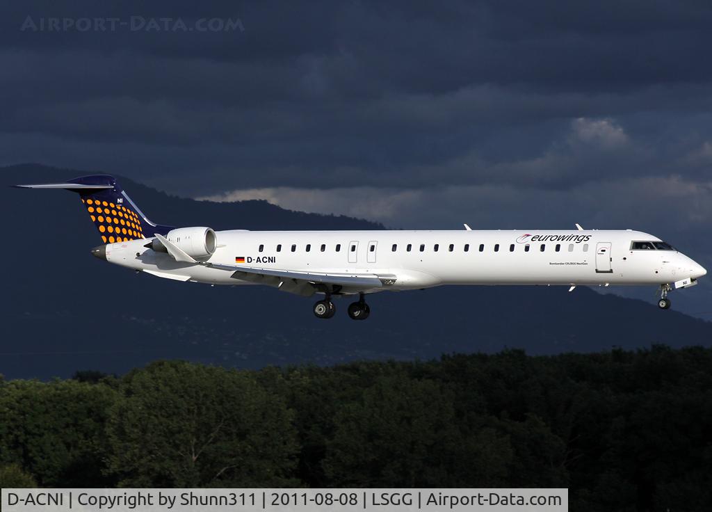 D-ACNI, 2009 Bombardier CRJ-900 NG (CL-600-2D24) C/N 15248, Landing rwy 23