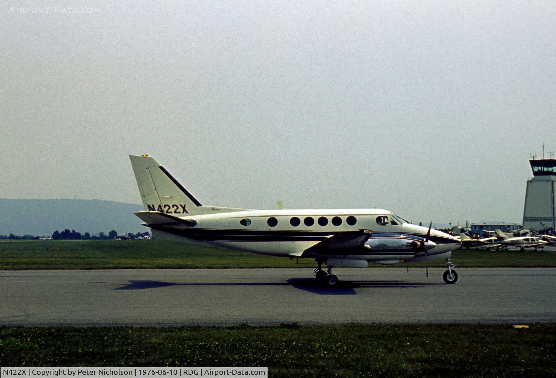 N422X, 1971 Beech King Air 100 C/N B-84, Beech King Air 100 seen at the 1976 Reading Airshow.