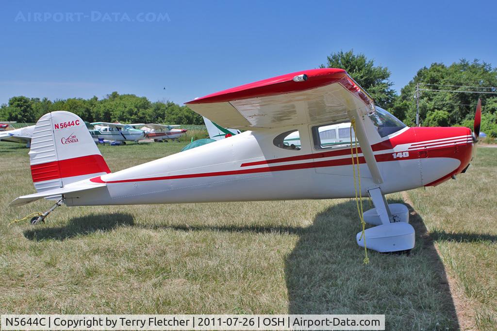 N5644C, 1950 Cessna 140A C/N 15598, 1950 Cessna 140A, c/n: 15598 at 2011 Oshkosh