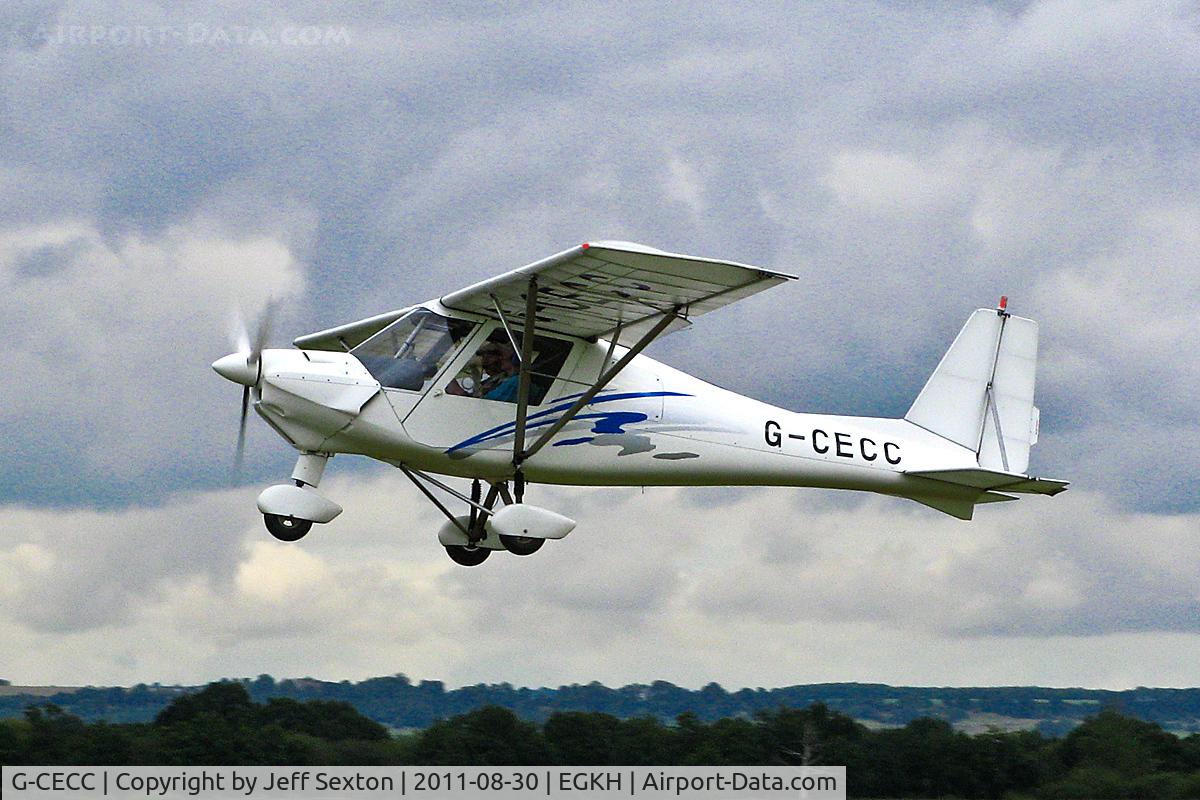 G-CECC, 2006 Comco Ikarus C42 FB80 C/N 0607-6832, Take off from Headcorn, Kent UK