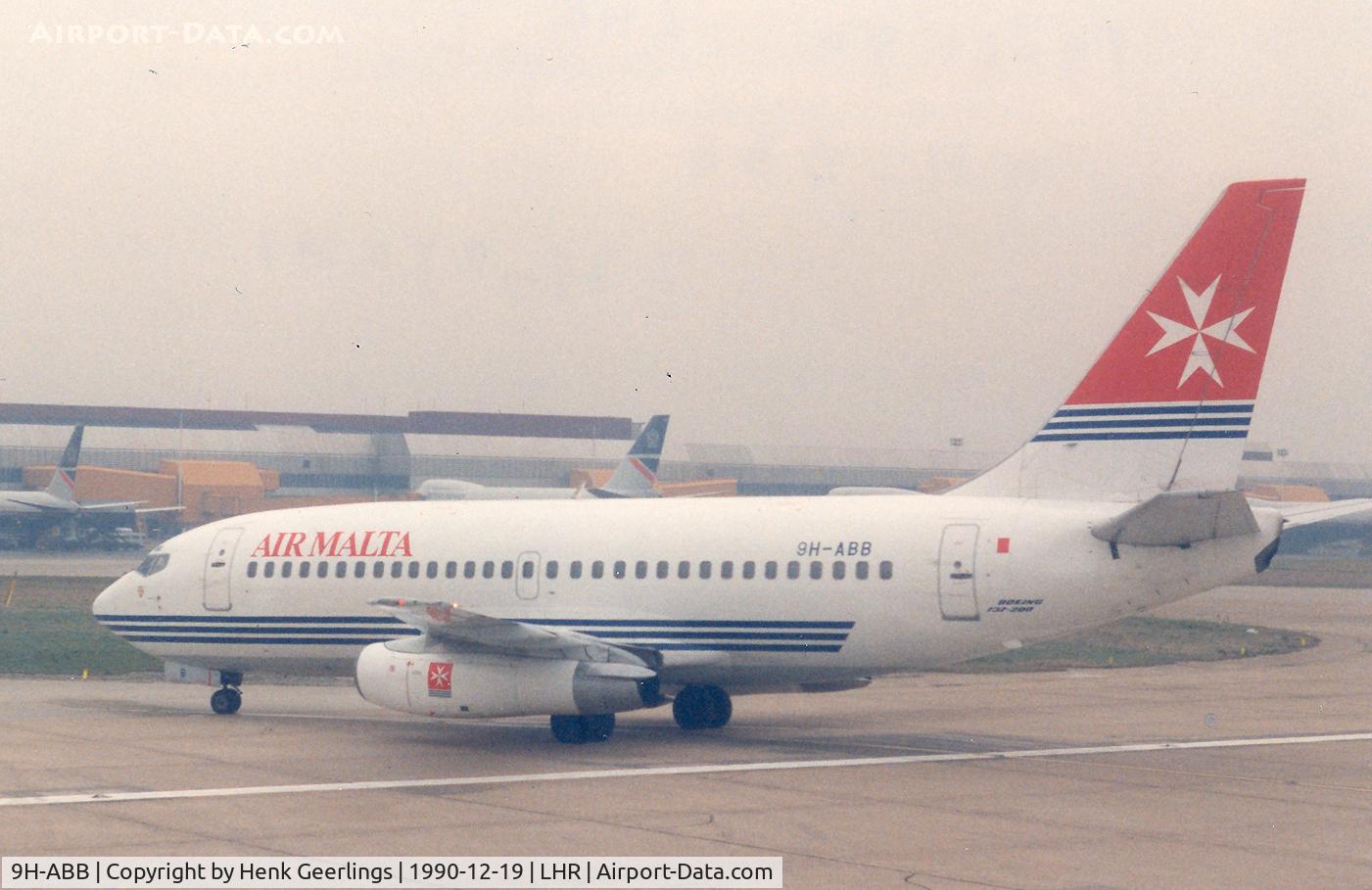 9H-ABB, 1983 Boeing 737-2Y5 C/N 23039, Air Malta