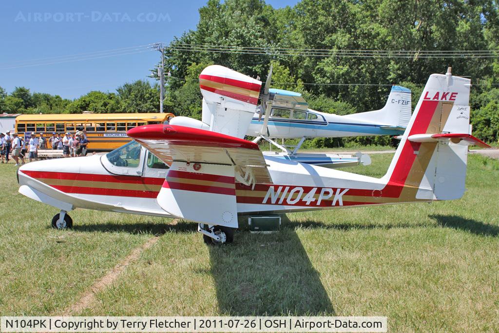 N104PK, 1974 Lake LA-4-200 Buccaneer C/N 639, 1974 Lake LA-4-200, c/n: 639 at 2011 Oshkosh