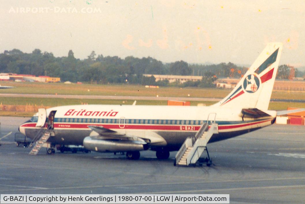 G-BAZI, 1974 Boeing 737-204 C/N 20808, Britannia