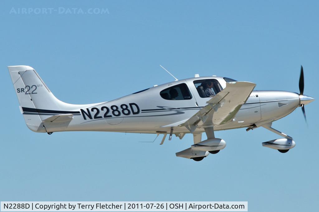 N2288D, Cirrus SR22 GTS C/N 3761, Cirrus Design Corp SR22, c/n: 3761
at 2011 Oshkosh