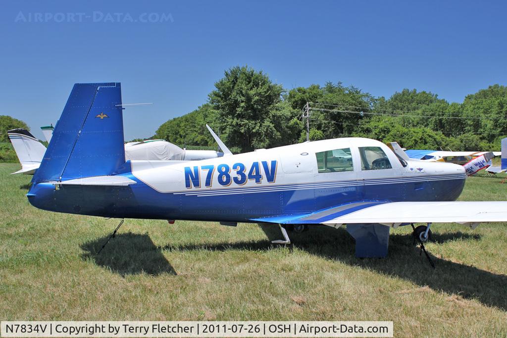 N7834V, 1964 Mooney M20C Ranger C/N 2870, 1964 Mooney M20C, c/n: 2870
at 2011 Oshkosh