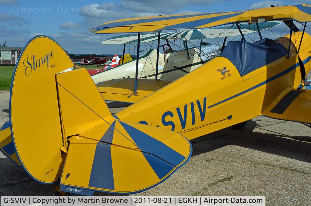 G-SVIV, 1948 Stampe-Vertongen SV-4C C/N 475, SHOT AT HEADCORN