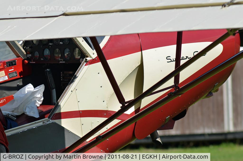 G-BROZ, 1958 Piper PA-18-150 Super Cub C/N 18-6754, ANGLED SHOT