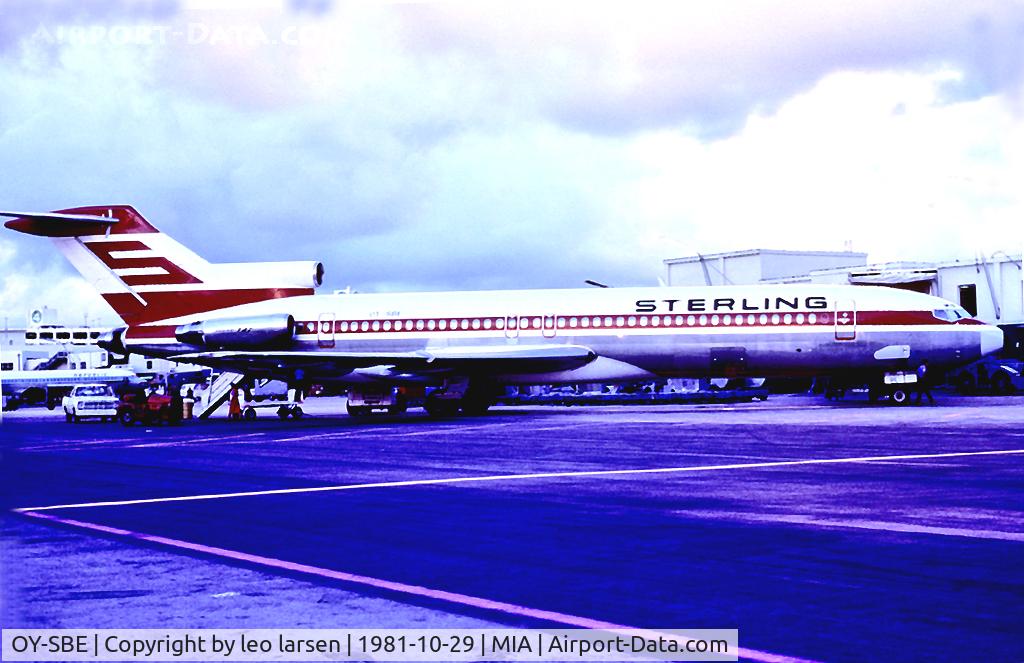 OY-SBE, 1980 Boeing 727-2J4 C/N 22079, Miami USA 29.10.81