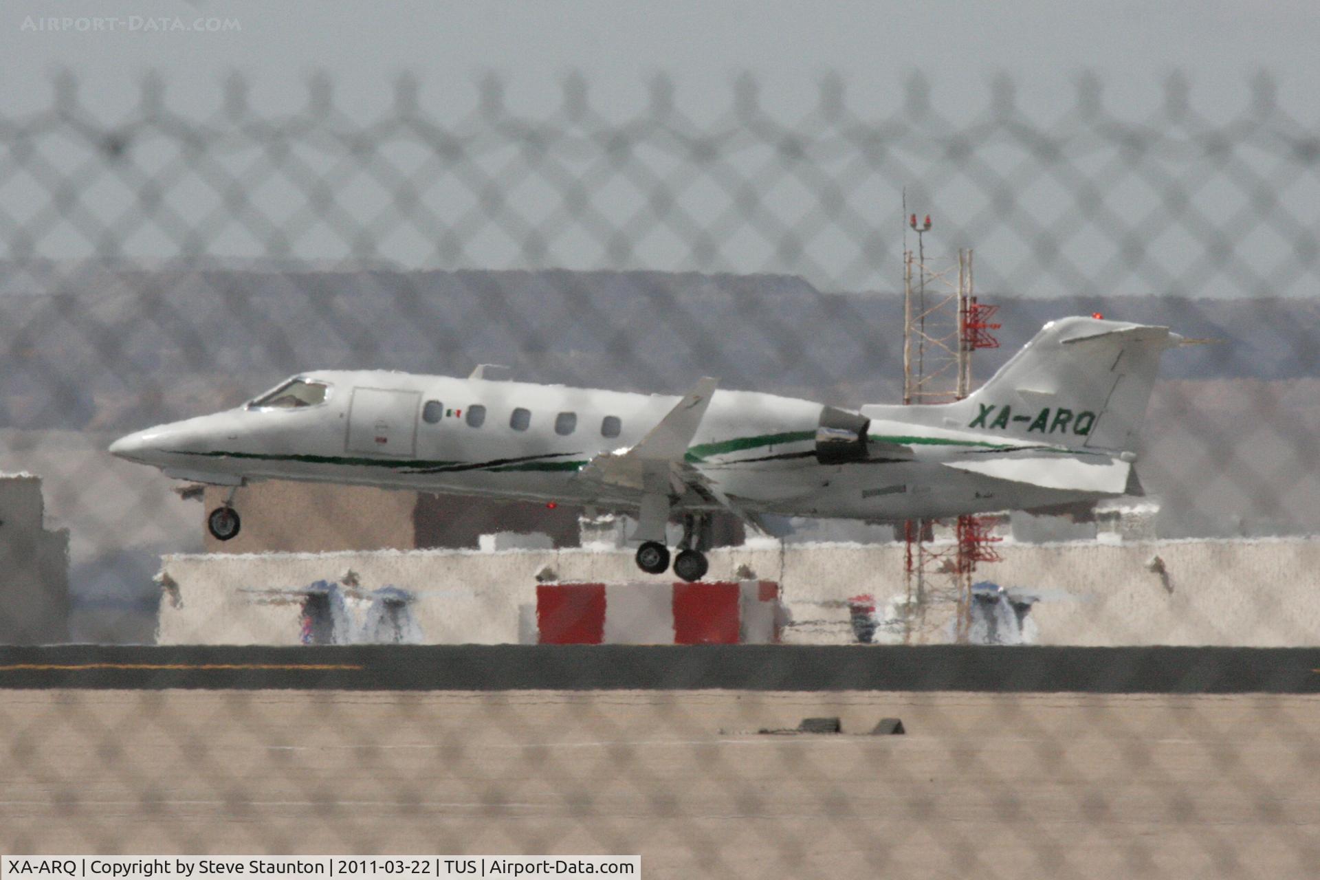 XA-ARQ, Bombardier Learjet 31A C/N 31-141, Taken at Tucson International Airport, in March 2011 whilst on an Aeroprint Aviation tour