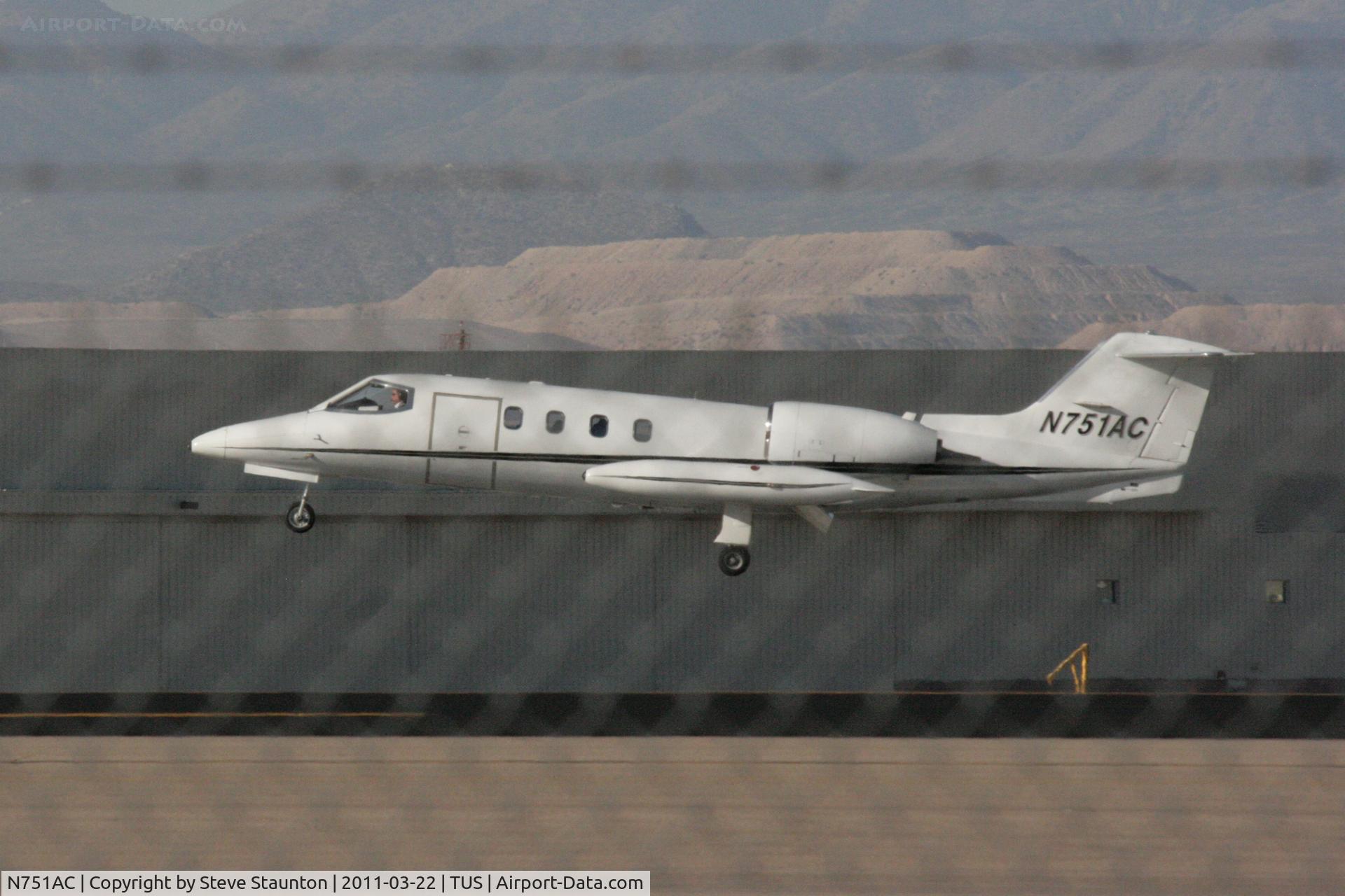 N751AC, 1977 Gates Learjet 35A C/N 101, Taken at Tucson International Airport, in March 2011 whilst on an Aeroprint Aviation tour