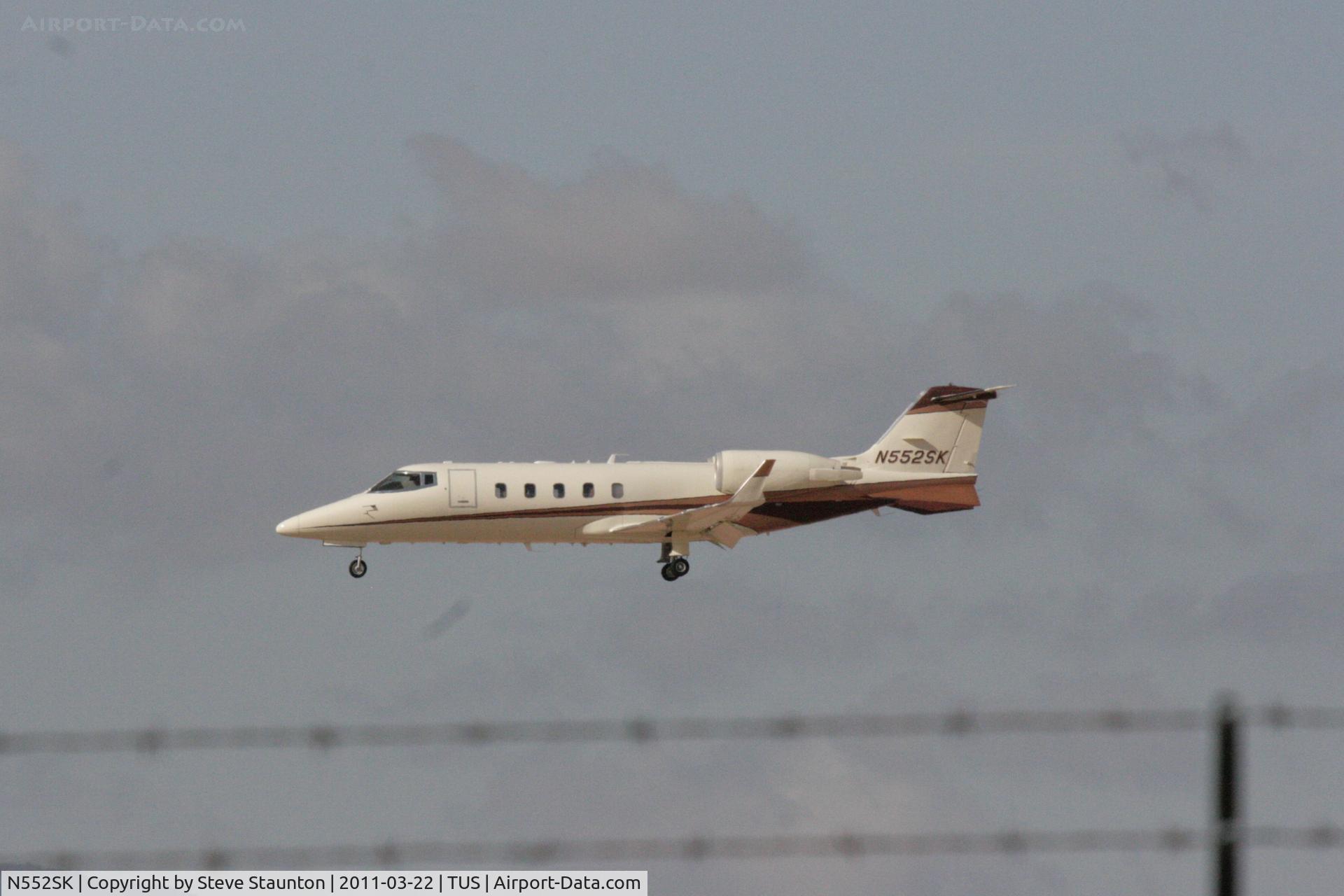 N552SK, 2001 Learjet Inc 60 C/N 219, Taken at Tucson International Airport, in March 2011 whilst on an Aeroprint Aviation tour