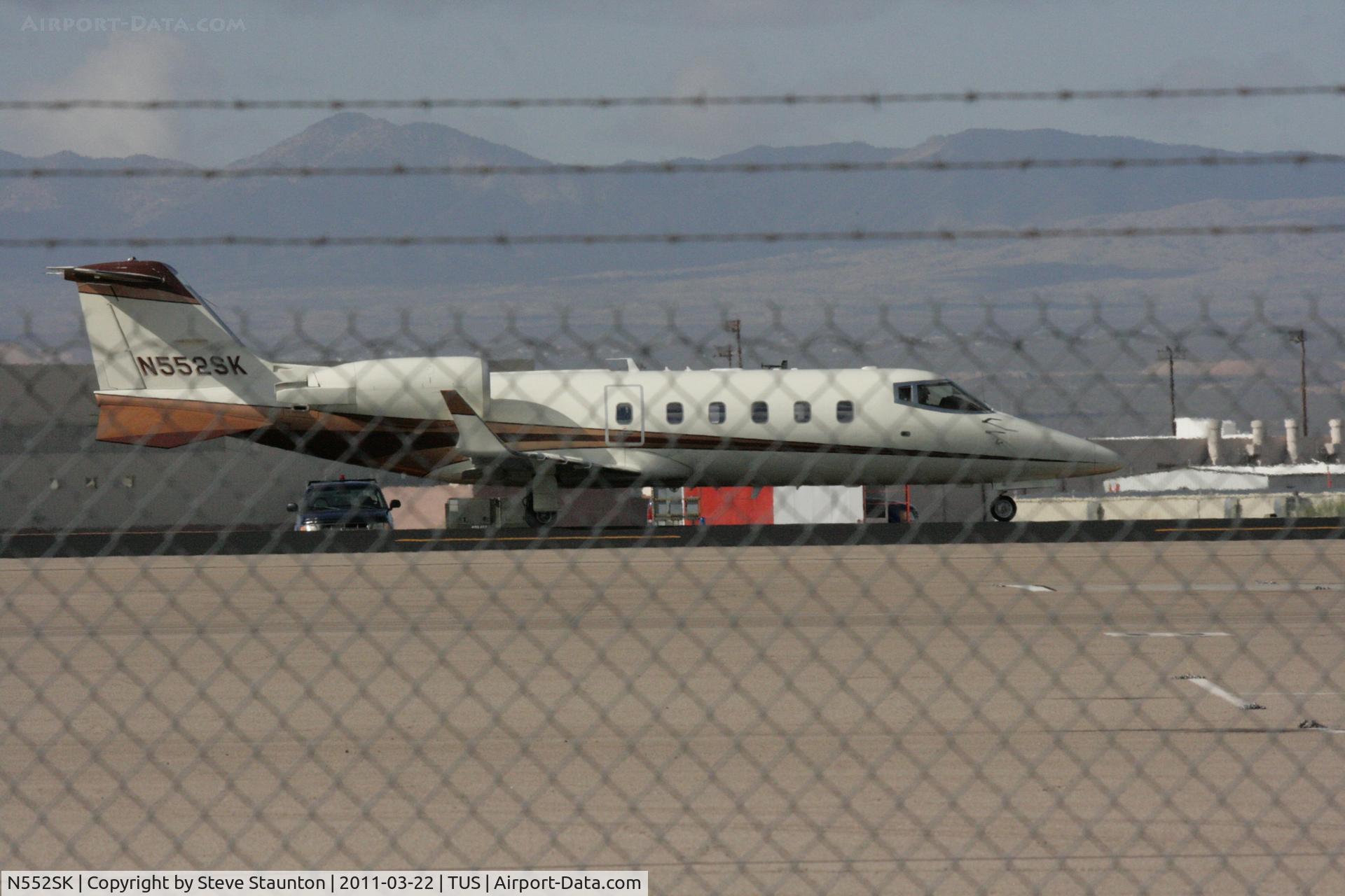 N552SK, 2001 Learjet Inc 60 C/N 219, Taken at Tucson International Airport, in March 2011 whilst on an Aeroprint Aviation tour
