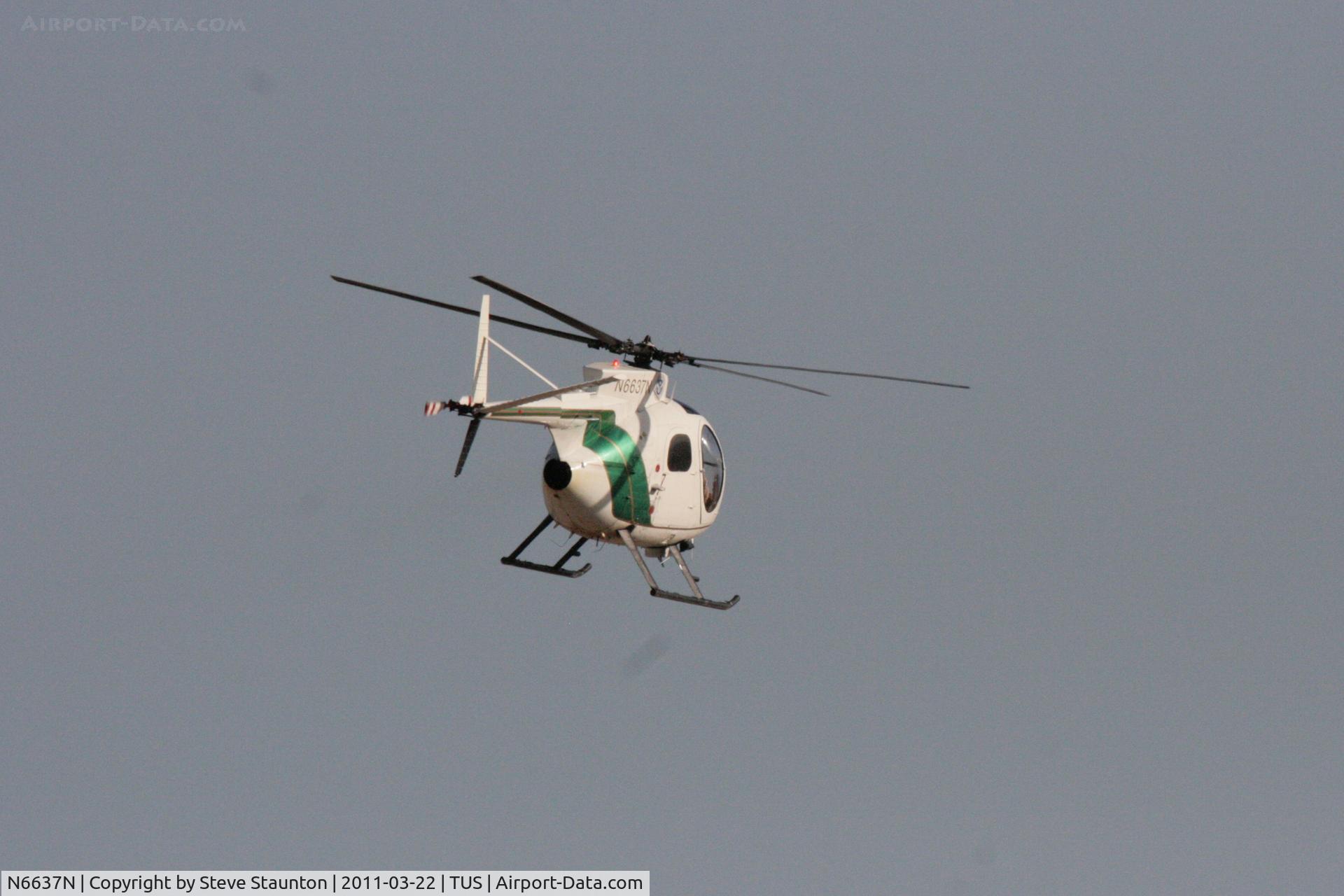 N6637N, Hughes OH-6A C/N 6716590, Taken at Tucson International Airport, in March 2011 whilst on an Aeroprint Aviation tour