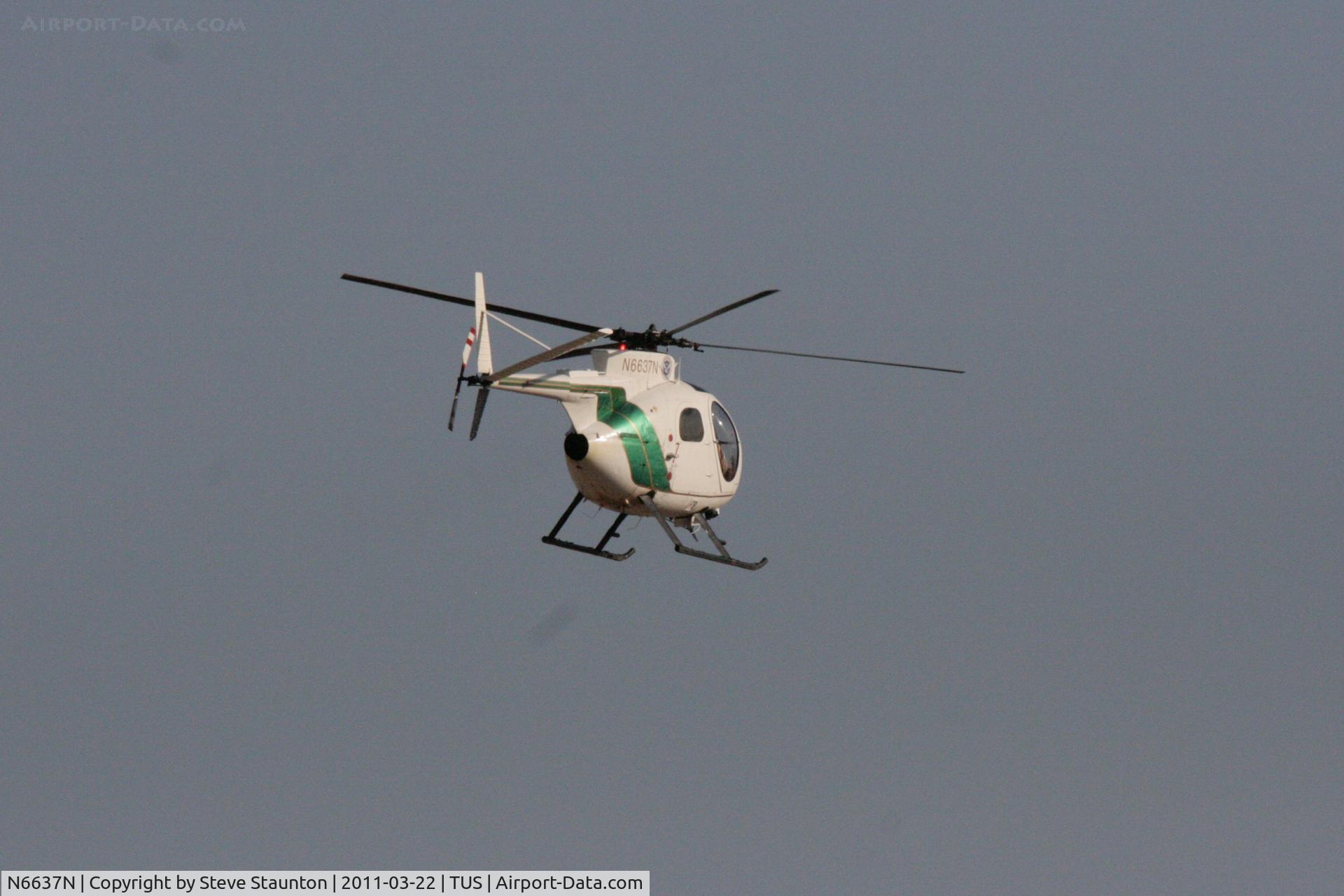 N6637N, Hughes OH-6A C/N 6716590, Taken at Tucson International Airport, in March 2011 whilst on an Aeroprint Aviation tour