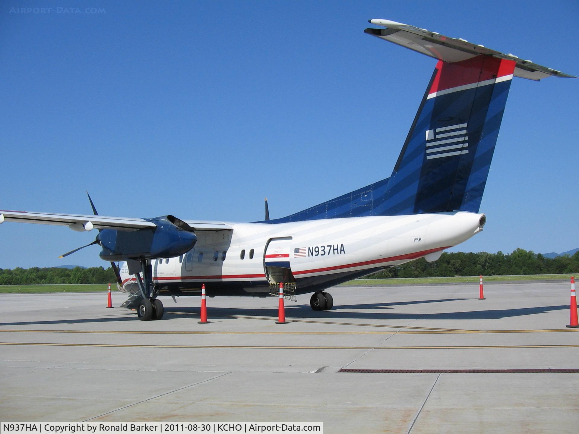 N937HA, Boeing DHC-8-102 C/N 148, CHO, VA