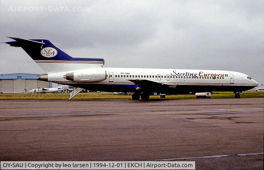 OY-SAU, 1973 Boeing 727-2J4 C/N 20764, CPH Copenhagen Kastrup Sterling European c/s
1.12.94