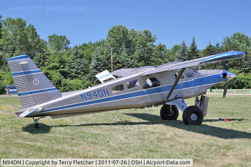 N94DN, 1966 De Havilland Canada DHC-2 Turbo Beaver Mk.3 C/N 1632TB18, Dehavilland DHC-2, c/n: 1632TB18
at 2011 Oshkosh - former OY-JRR rebuilt after fatal accident at Headcorn , Kent UK