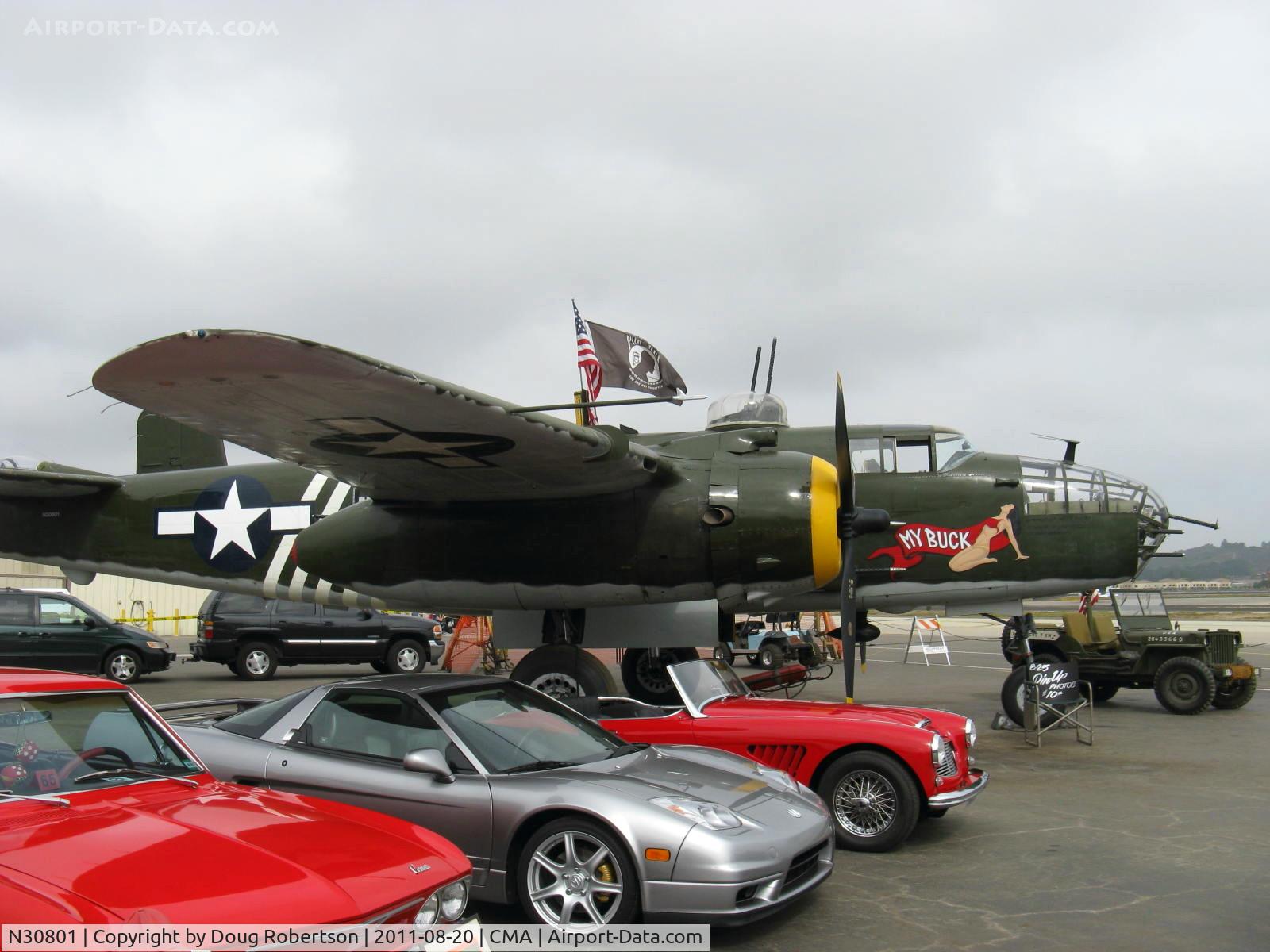 N30801, 1944 North American TB-25N Mitchell C/N 108-34076, 1944 North American TB-25N MITCHELL 'Executive Sweet', two Wright Cyclone R-2600s 1,700 Hp each