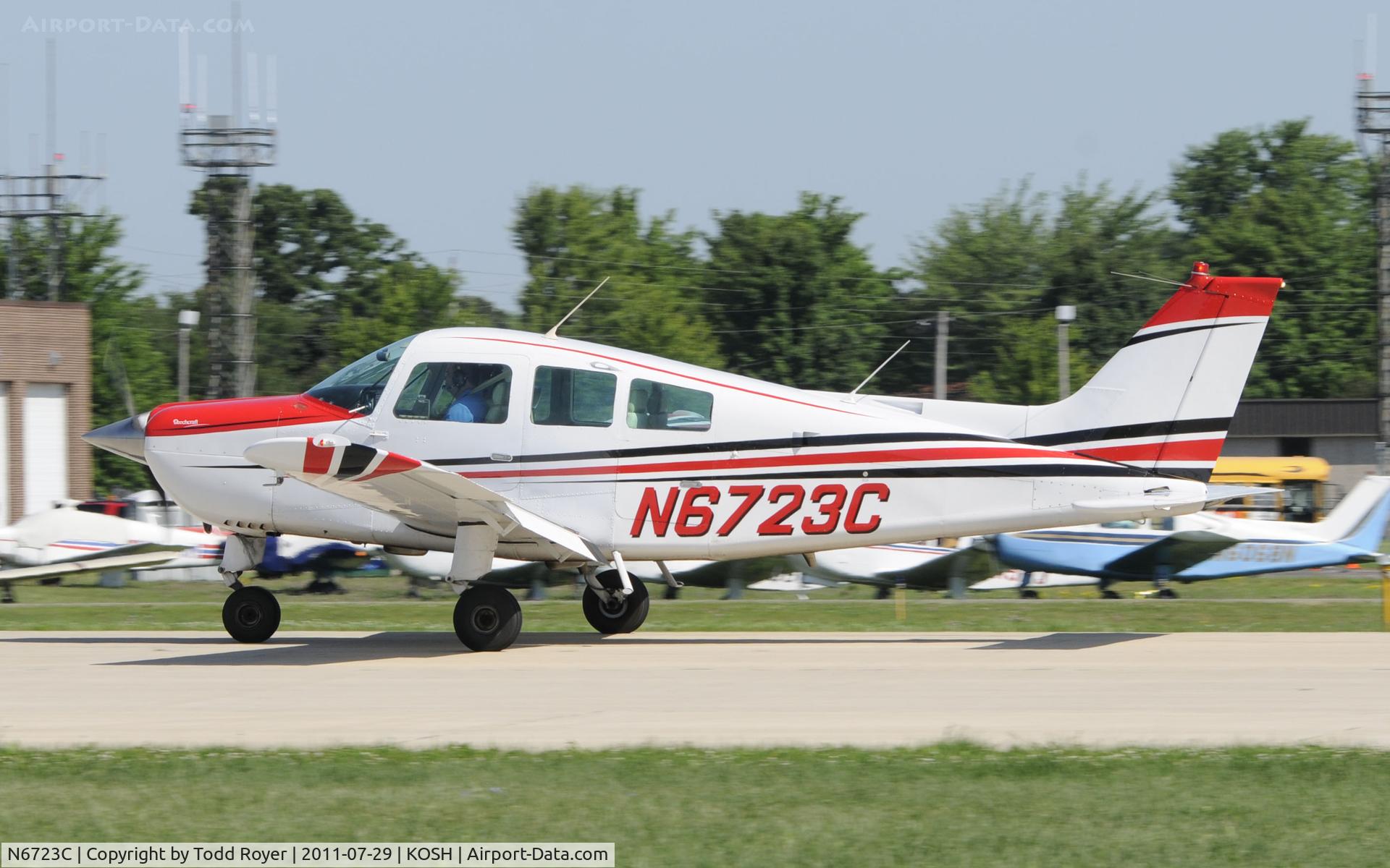 N6723C, 1982 Beech C23 Sundowner 180 Sundowner 180 C/N M-2369, AIRVENTURE 2011