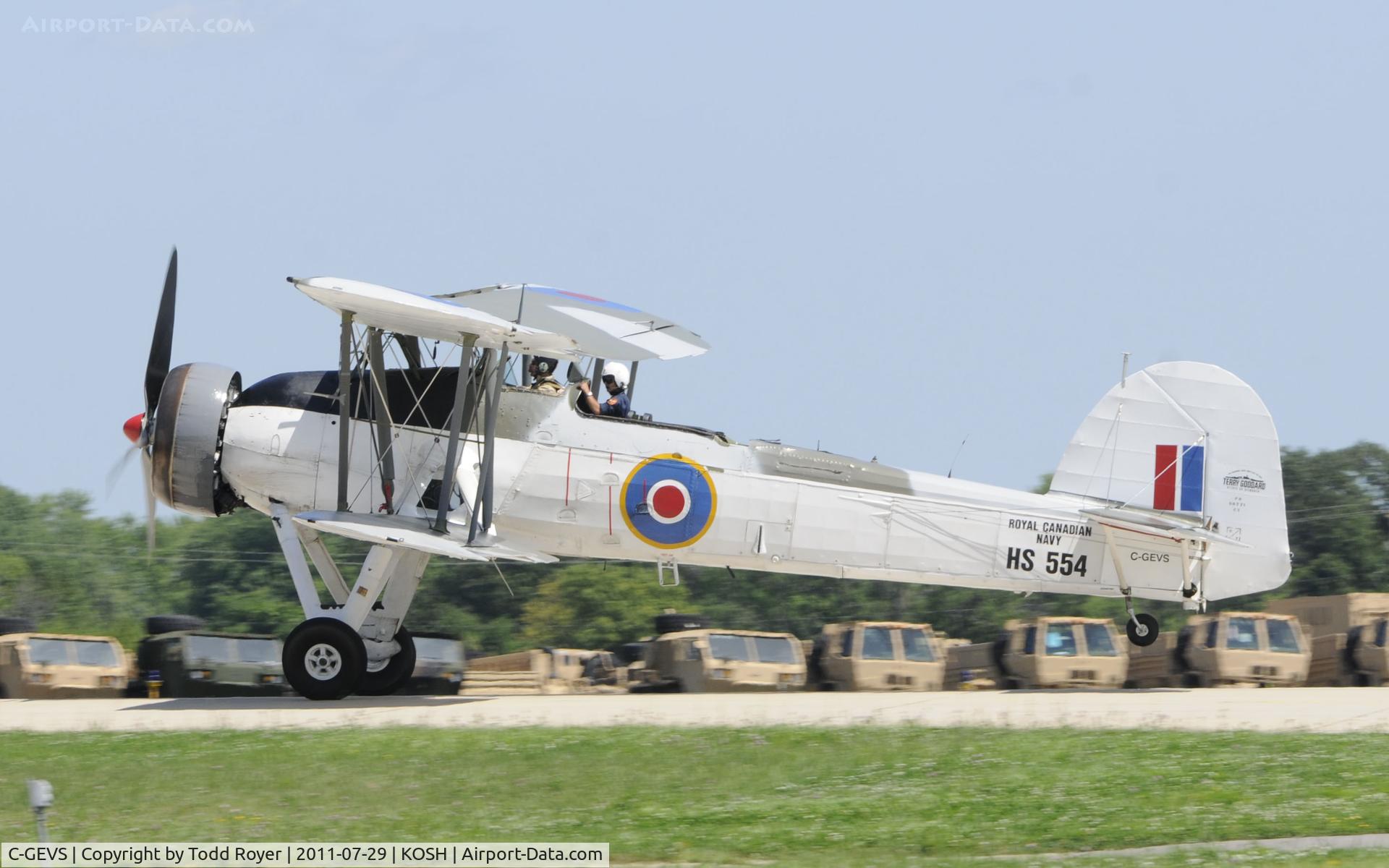 C-GEVS, 1942 Fairey Swordfish Mk.II C/N F/B3S/207/A, AIRVENTURE 2011