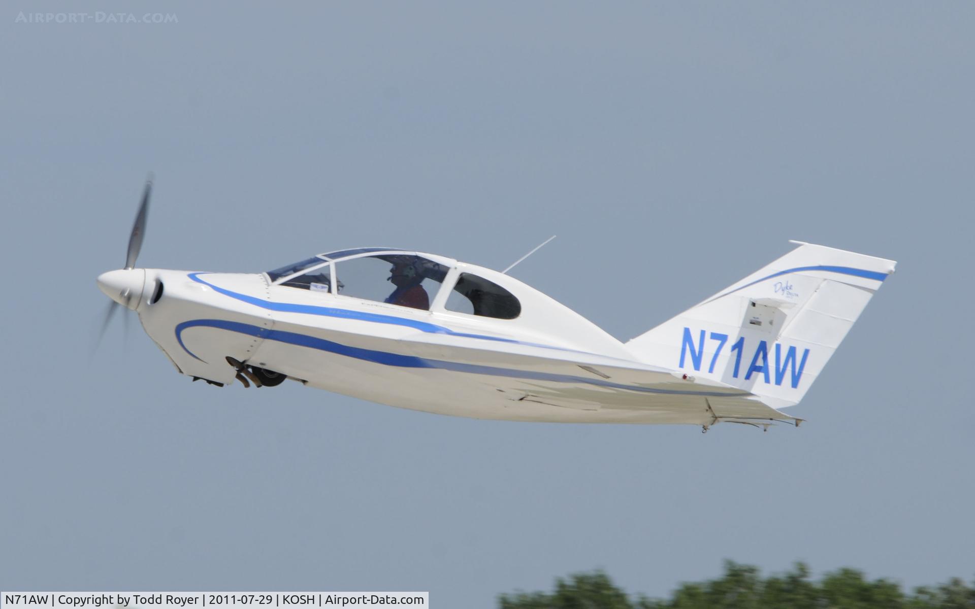 N71AW, 2010 Dyke JD-2 Delta C/N 1123, AIRVENTURE 2011