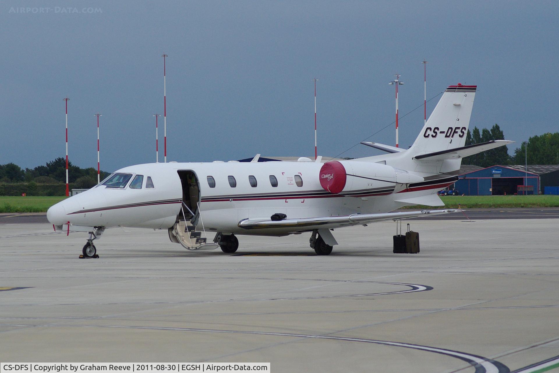 CS-DFS, 2004 Cessna 560XL Citation Excel C/N 560-5372, Parked at Norwich.