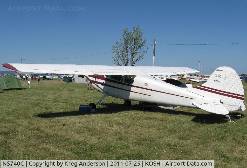 N5740C, 1950 Cessna 170A C/N 19694, EAA AirVenture 2011