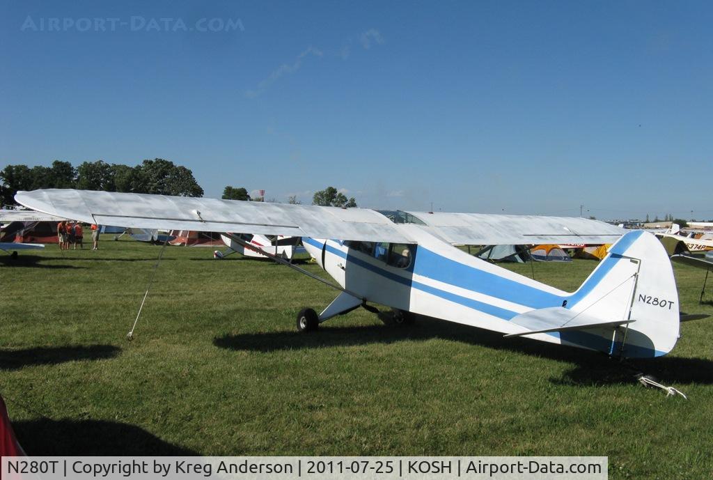 N280T, 1953 Piper PA-18 C/N 18-2394, EAA AirVenture 2011