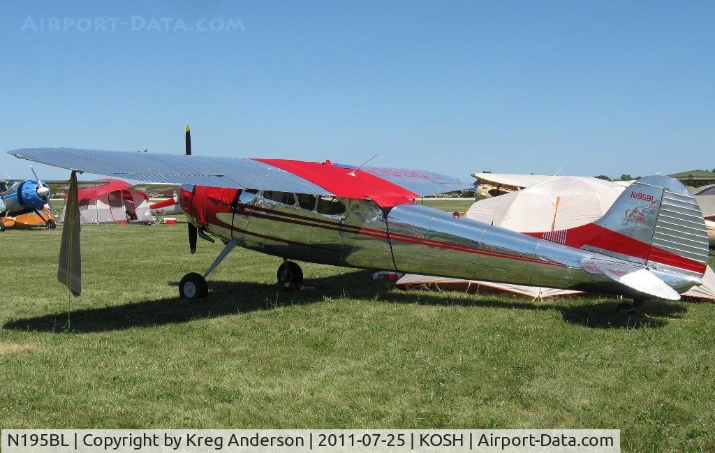 N195BL, 1952 Cessna 195 C/N 7872, EAA AirVenture 2011