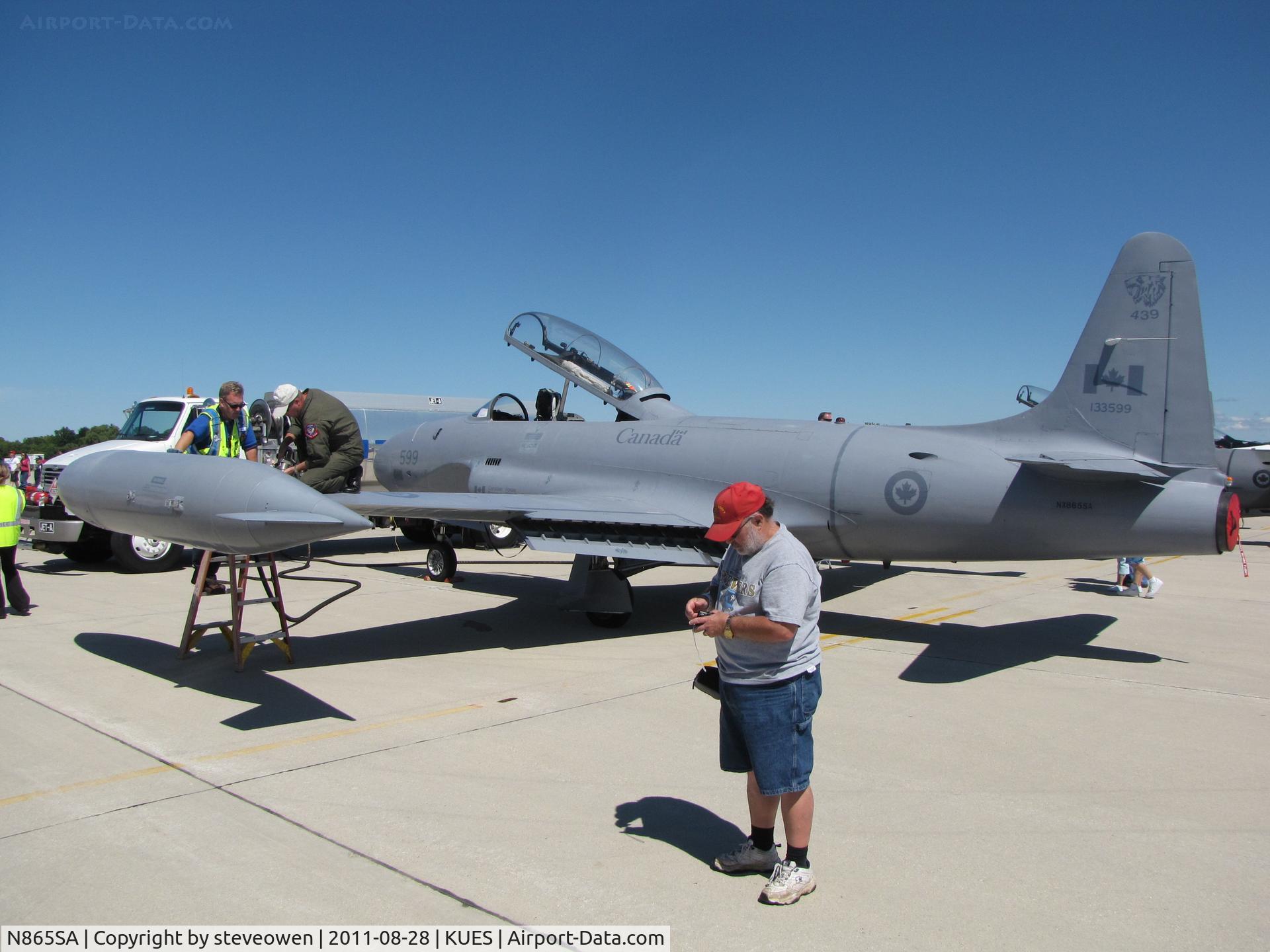 N865SA, 1957 Canadair CT-133 Silver Star 3 C/N T33-599 (133599), Wings over Waukesha 2011