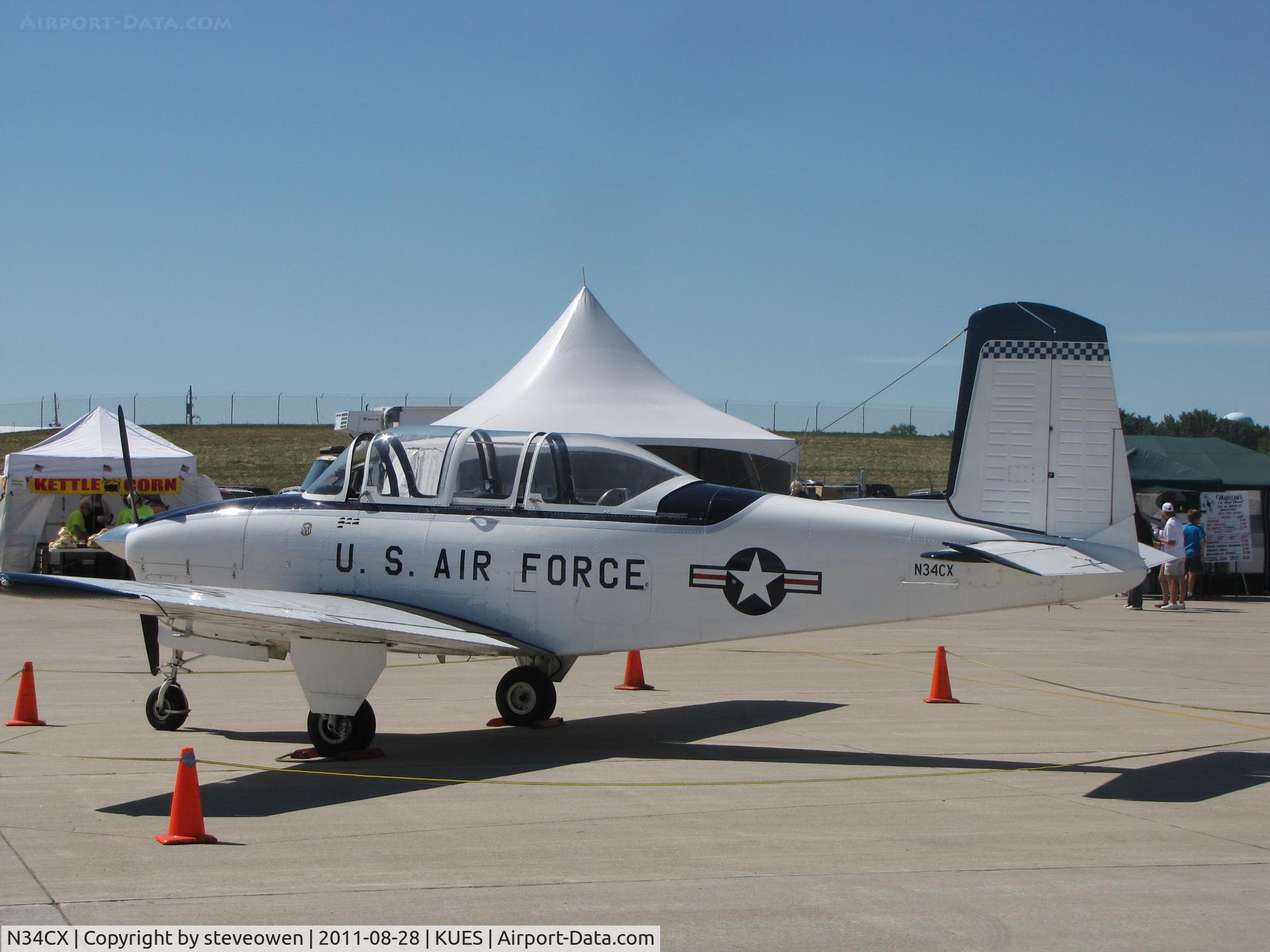 N34CX, 1958 Beech T-34A Mentor C/N CG-223, Wings over Waukesha 2011