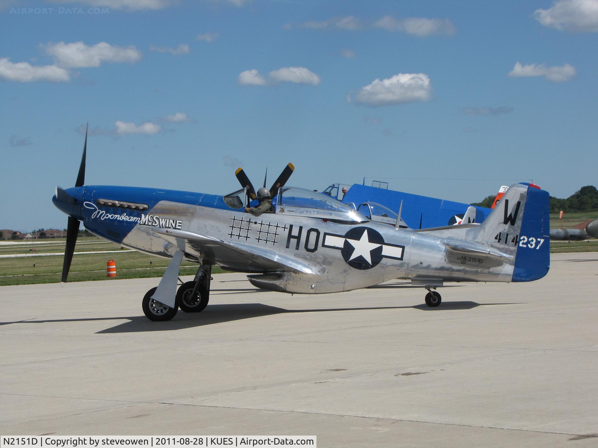 N2151D, 1944 North American F-51D Mustang C/N 122-40196, Wings over Waukesha Airshow 2011