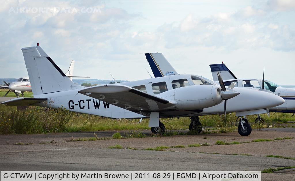 G-CTWW, 1979 Piper PA-34-200T Seneca II C/N 34-7970191, SHOT AT LYDD