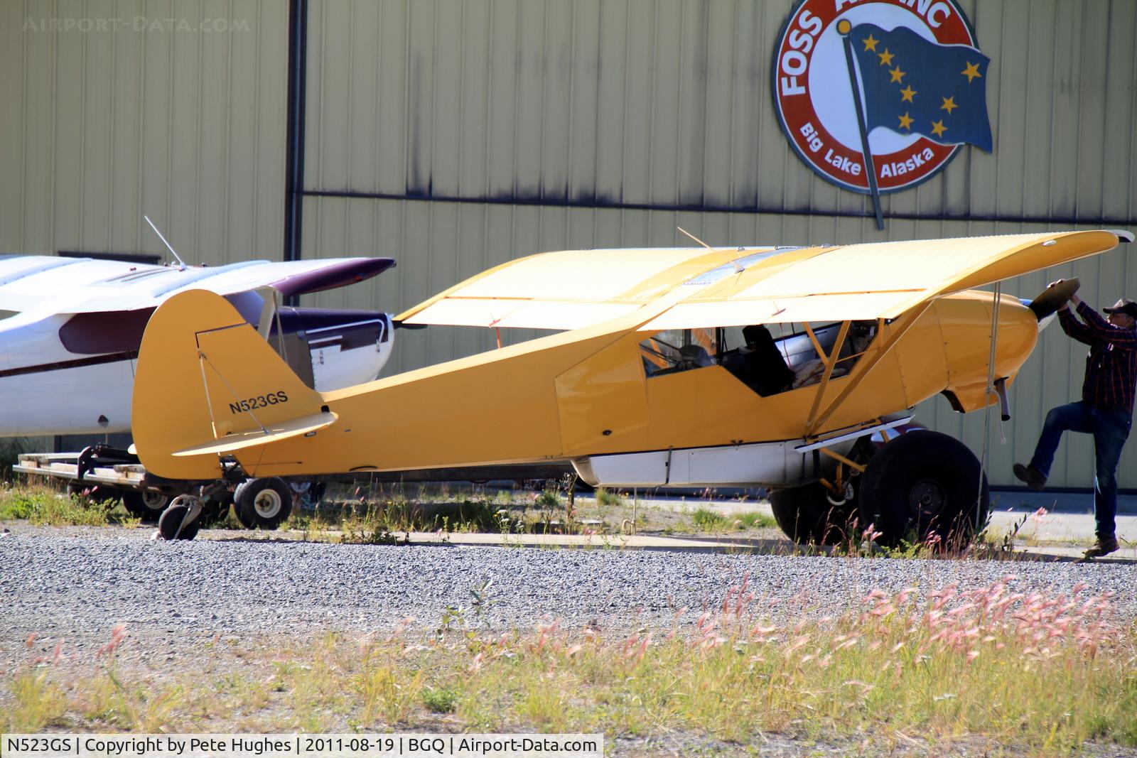 N523GS, Smith Gene L SQ2 C/N TCQ0810053, N523GS seen about to spring into life at Big Lake, Alaska