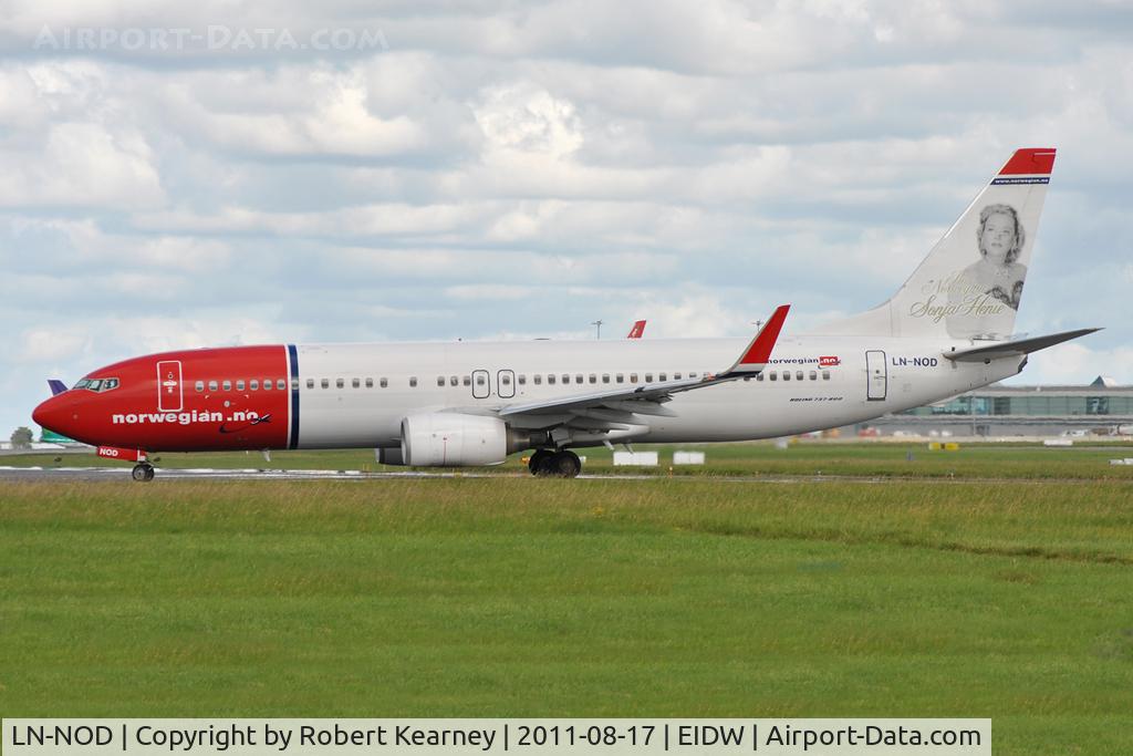LN-NOD, 2008 Boeing 737-8Q8 C/N 35280, Lining up r/w 28
