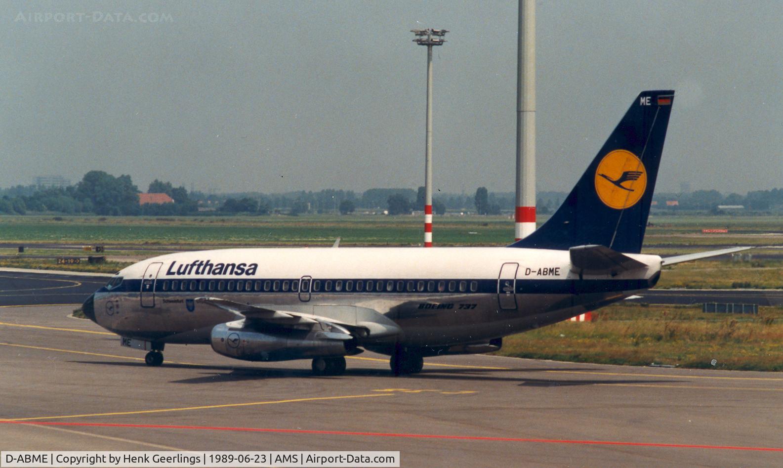 D-ABME, 1985 Boeing 737-230 C/N 23157, Lufthansa