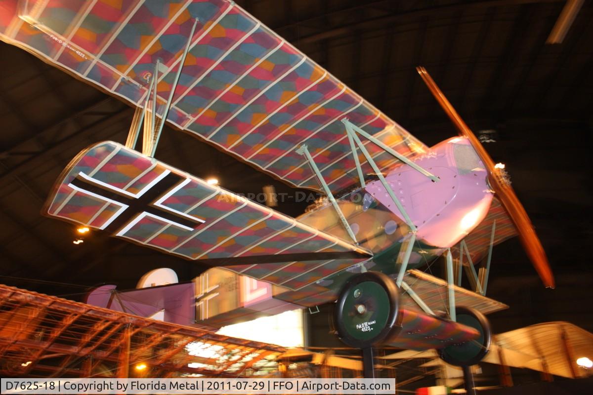 D7625-18, 1918 Fokker D-VII C/N Not found D1875-18, Fokker D.VII