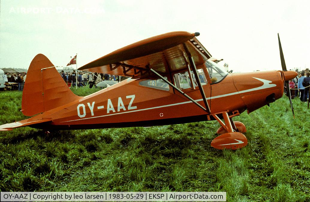 OY-AAZ, 1947 SAI KZ VII Laerke C/N 165, Air Base Skrydstrup 29.5.83