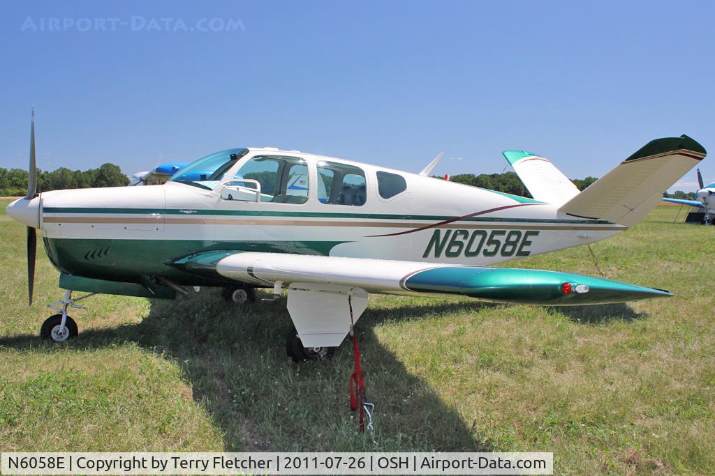 N6058E, 1959 Beech K35 Bonanza C/N D-6025, 1959 Beech K35, c/n: D-6025 at 2011 Oshkosh