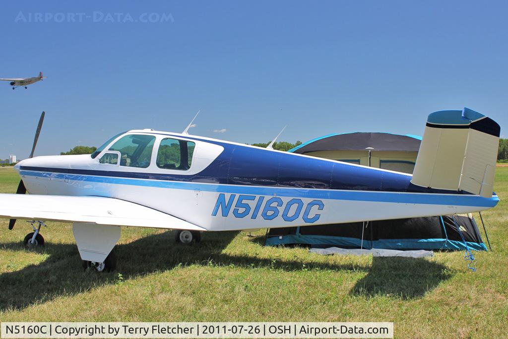 N5160C, 1950 Beech B35 Bonanza C/N D-2445, 1950 Beech B35, c/n: D-2445 at 2011 Oshkosh
