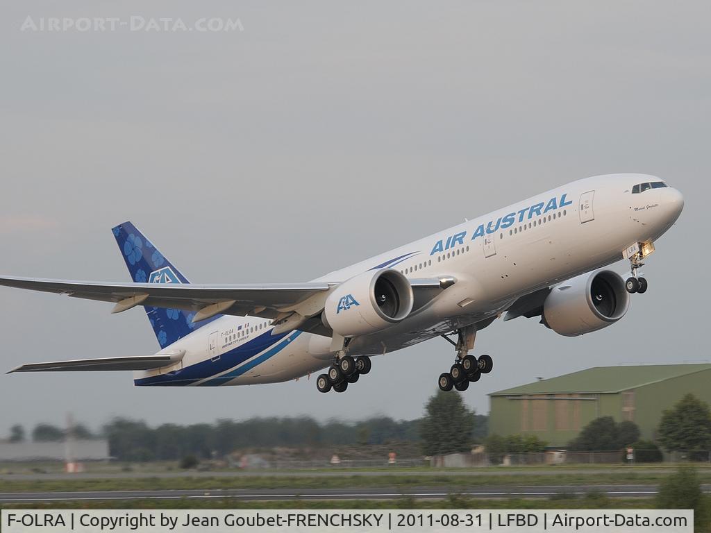F-OLRA, 2011 Boeing 777-29MLR C/N 40955, departure runway 23