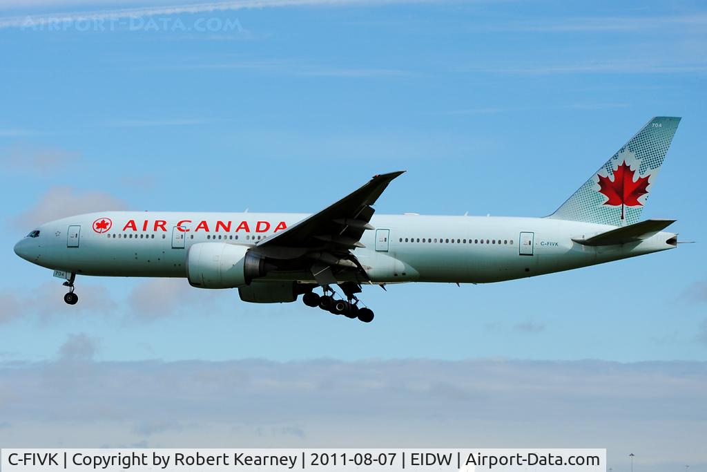 C-FIVK, 2008 Boeing 777-233/LR C/N 35245, On short finals for r/w 28