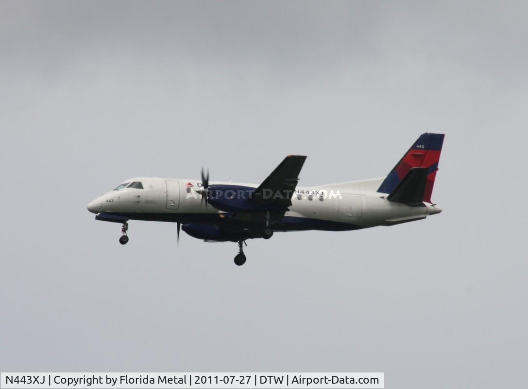 N443XJ, 1998 Saab 340B C/N 340B-443, Delta Connection Saab 340