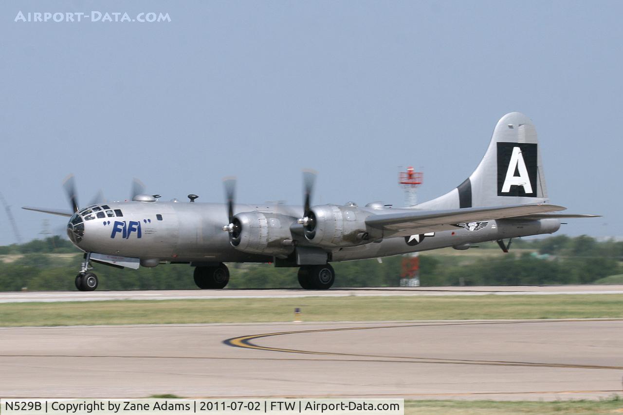 N529B, 1944 Boeing B-29A-60-BN Superfortress C/N 11547, CAF B-29 takeoff At Meacham Field - Fort Worth, TX