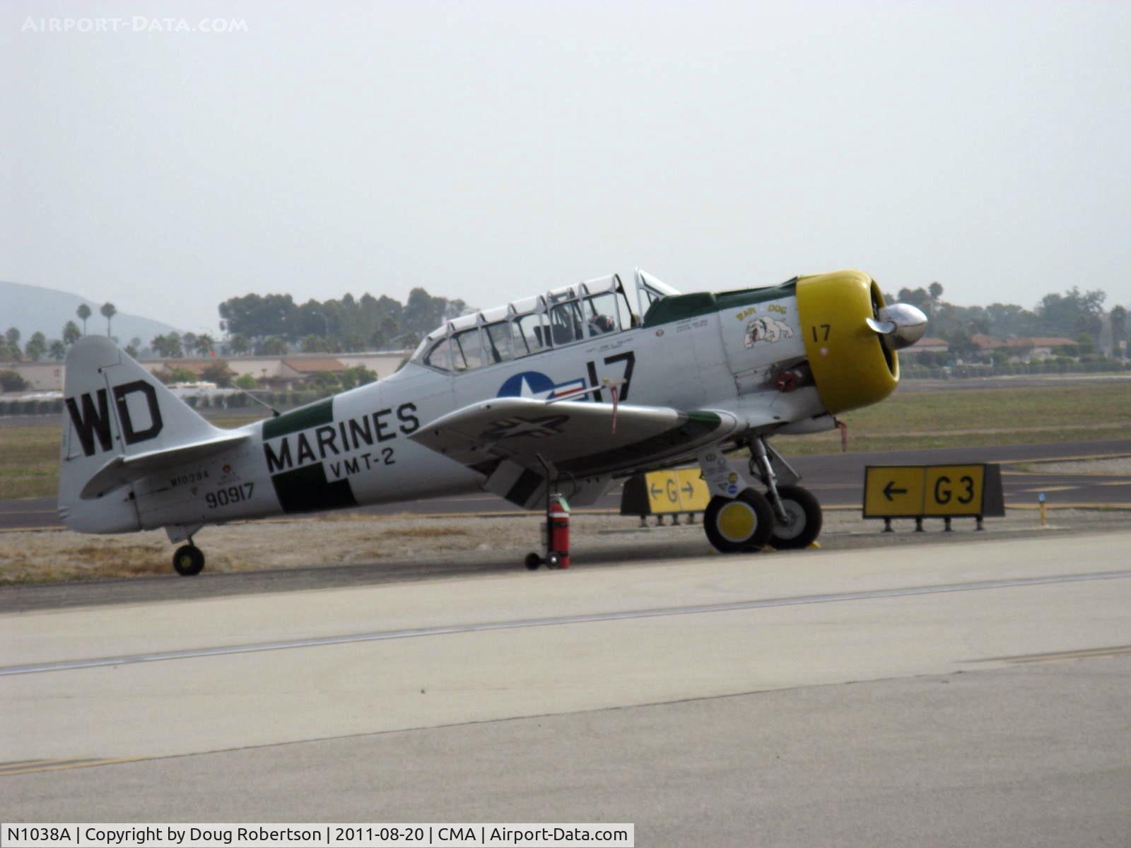 N1038A, 1944 North American SNJ-5 Texan C/N 90917 (121-41633), 1944 North American SNJ-5 'WAR DOG', P&W R-1340 Wasp 600 Hp radial