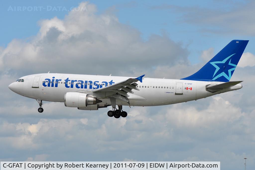 C-GFAT, 1990 Airbus A310-304 C/N 545, On short finals for r/w 28