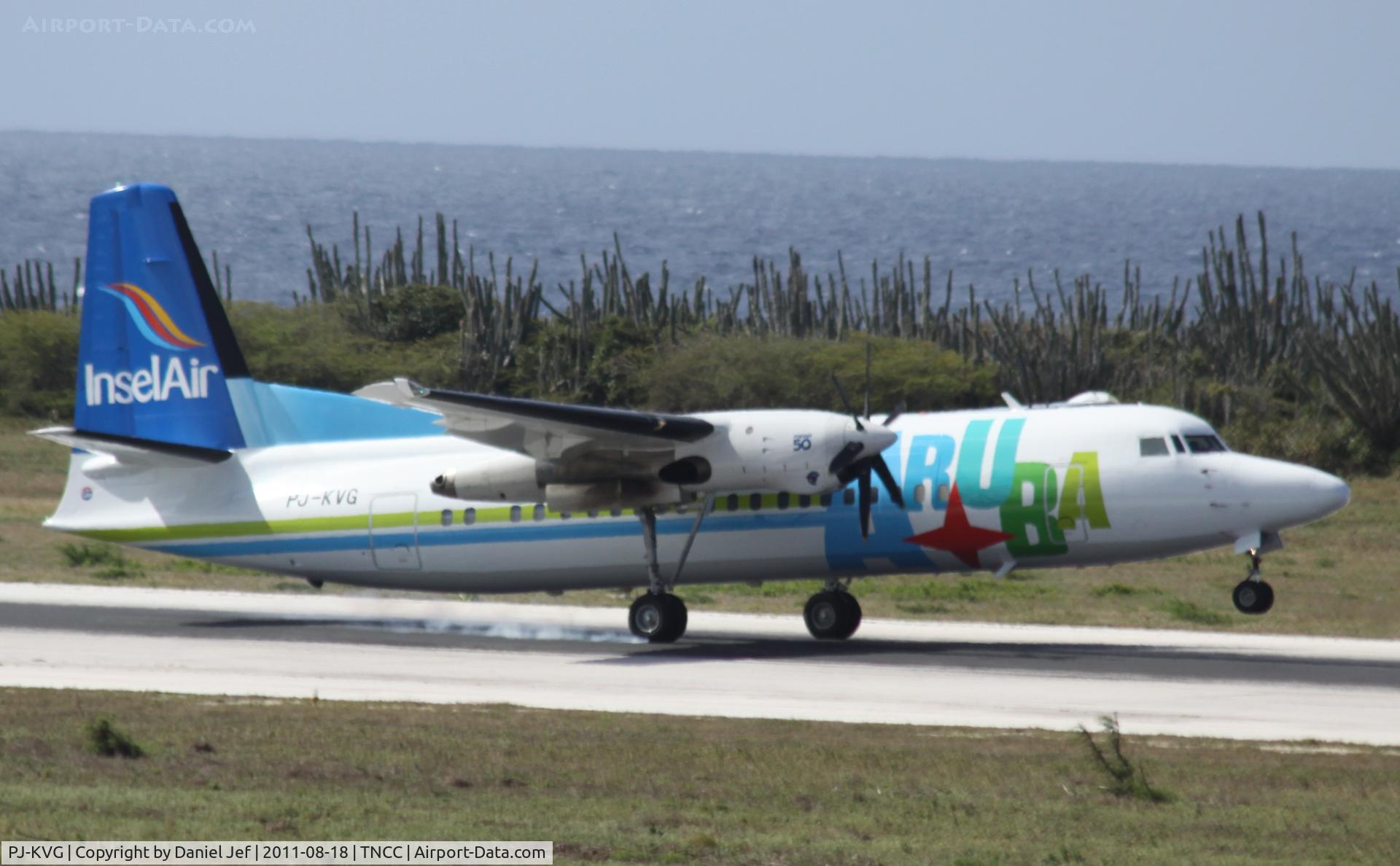 PJ-KVG, 1991 Fokker 50 C/N 20211, PJ-KVG