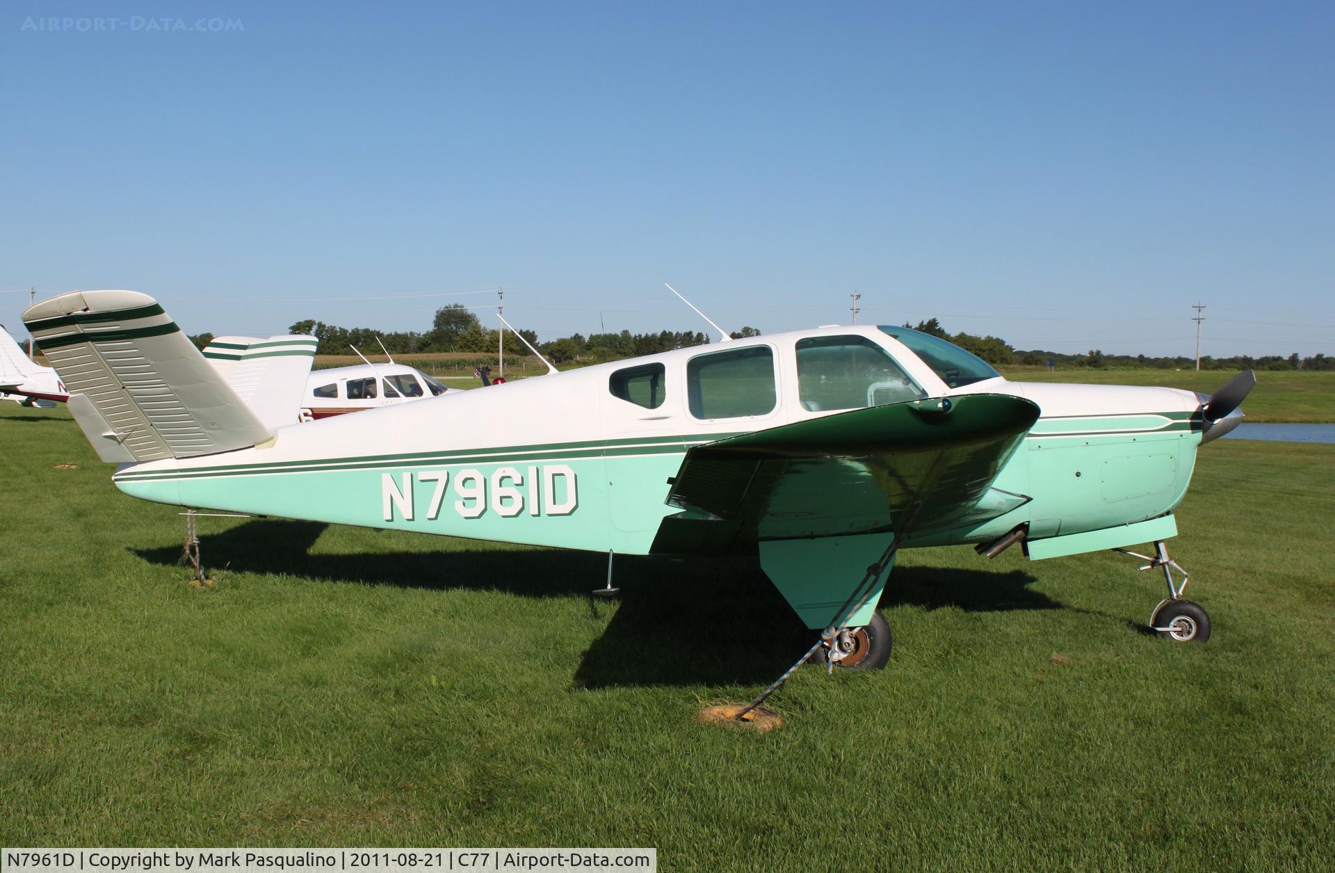 N7961D, 1957 Beech H35 Bonanza C/N D-5229, Beech H35