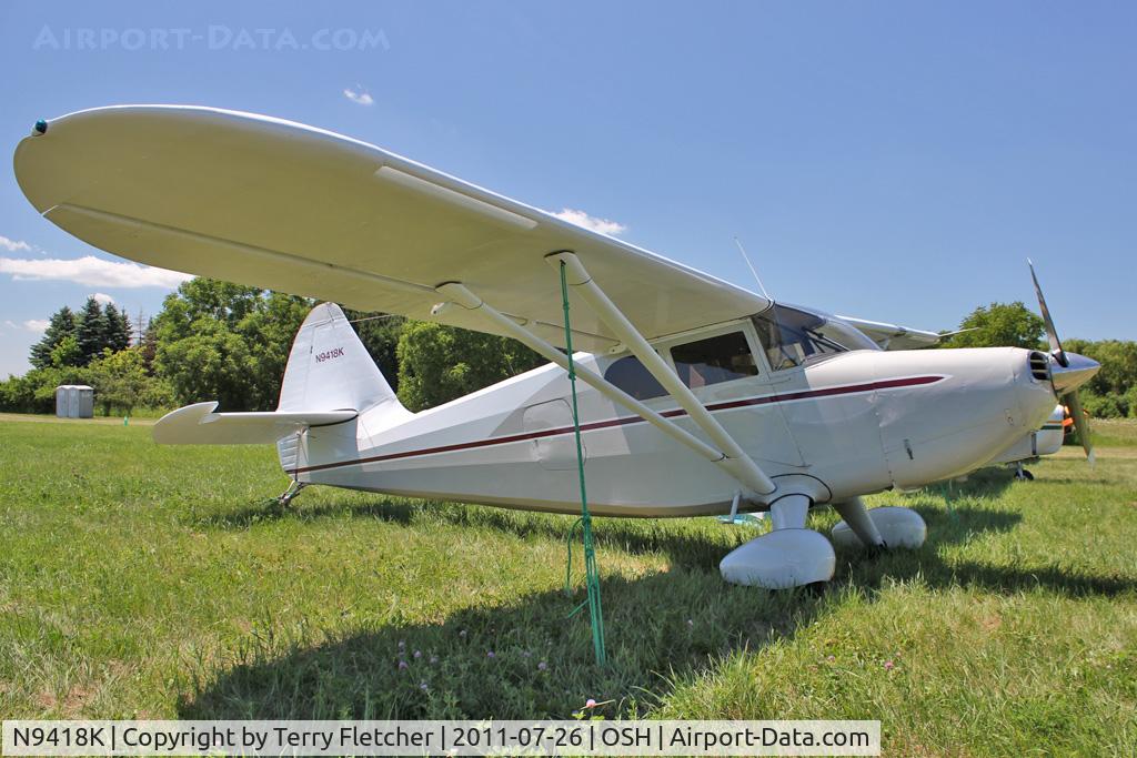 N9418K, 1947 Stinson 108-2 Voyager C/N 108-2418, 1947 Stinson 108-2, c/n: 108-2418
at 2011 Oshkosh